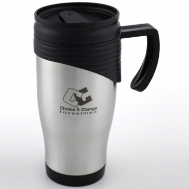 Logo trade promotional gifts picture of: Stainless steel thermo cup EL PASO 400 ml