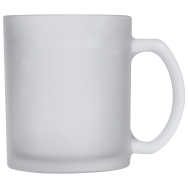 Logo trade promotional giveaway photo of: Glass coffee mug GENEVA 300 ml