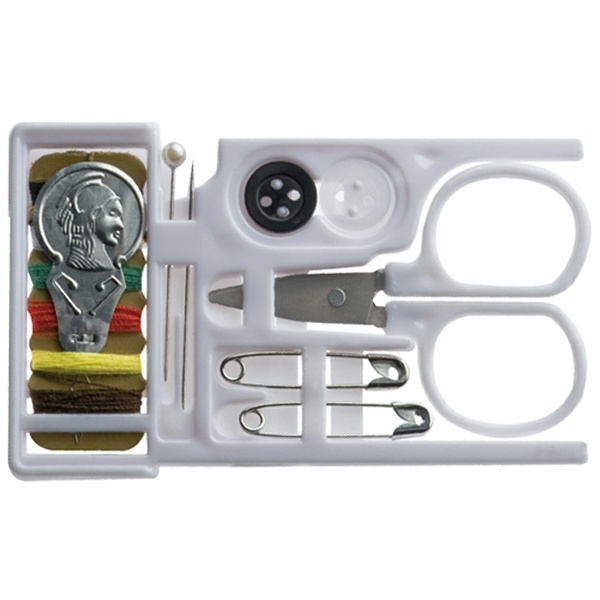 Logo trade business gift photo of: Travel sewing set LE HAVRE