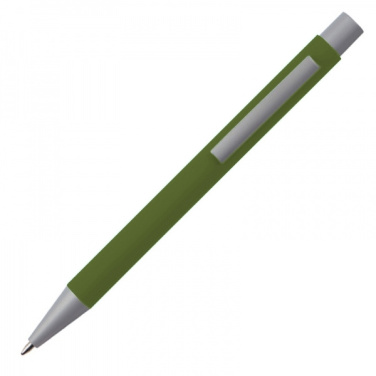 Logo trade promotional products picture of: Metal ballpen soft touch ABU DHABI