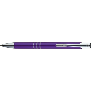 Logo trade promotional merchandise image of: Metal ballpen ASCOT