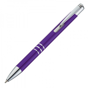 Logo trade promotional giveaways image of: Metal ballpen ASCOT