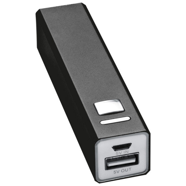 Logo trade promotional items picture of: Metal power bank PORT HOPE 2200mAh