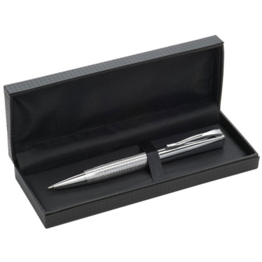 Logo trade promotional products image of: Metal ballpen CHESTER