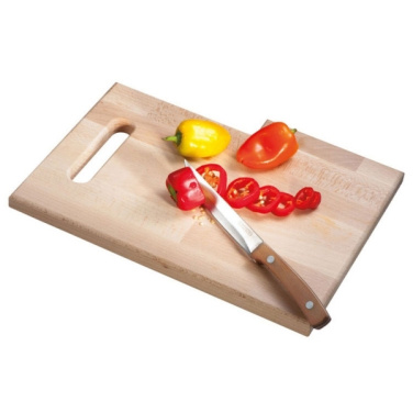 Logo trade promotional merchandise image of: Wooden board with knife LIZZANO