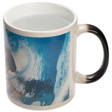 Logotrade corporate gift image of: Colour-changing sublimation mug SIRMIONE 300 ml