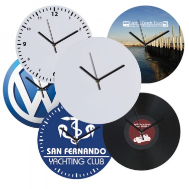 Logotrade promotional gifts photo of: Wall clock with allover clock face VENICE