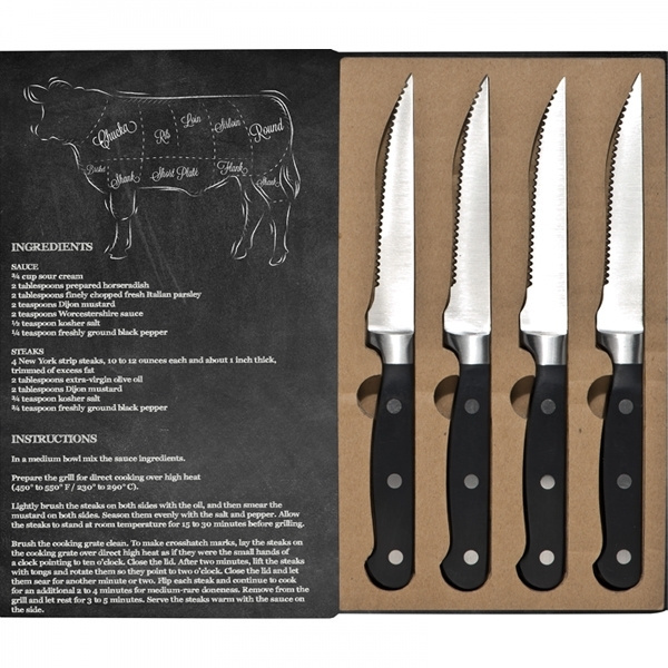 Logo trade business gift photo of: Steak knife set LONDON