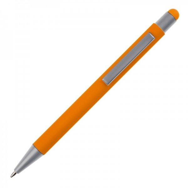 Logotrade promotional merchandise picture of: Metal ballpen touch pen soft touch SALT LAKE CITY