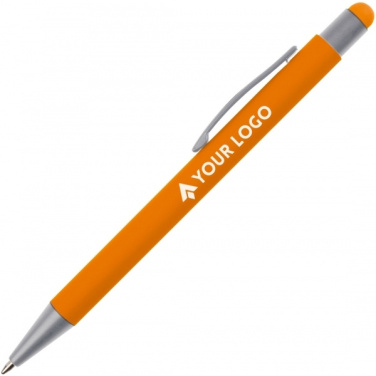 Logotrade promotional gift picture of: Metal ballpen touch pen soft touch SALT LAKE CITY