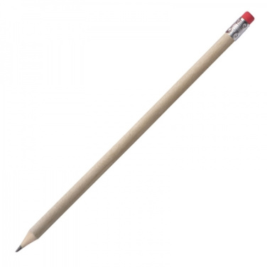 Logotrade promotional product picture of: Pencil with eraser HICKORY