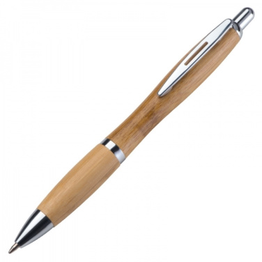 Logo trade promotional giveaway photo of: Wooden ballpen BRENTWOOD