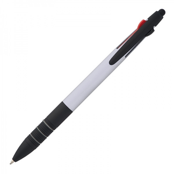 Logo trade advertising products image of: Plastic ballpen 3in1 BOGOTA