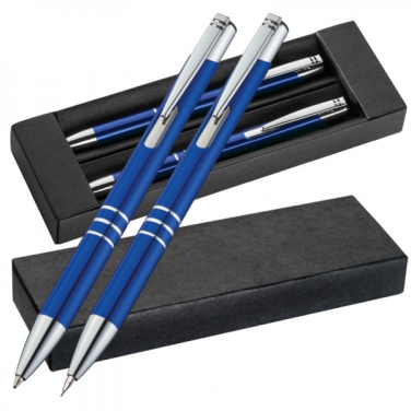 Logotrade promotional merchandise photo of: Metal writing set CLAREMONT