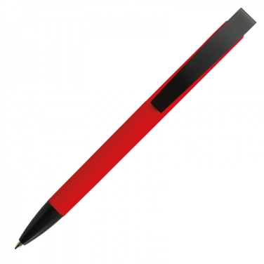 Logotrade advertising product image of: Metal ballpen soft touch BRESCIA