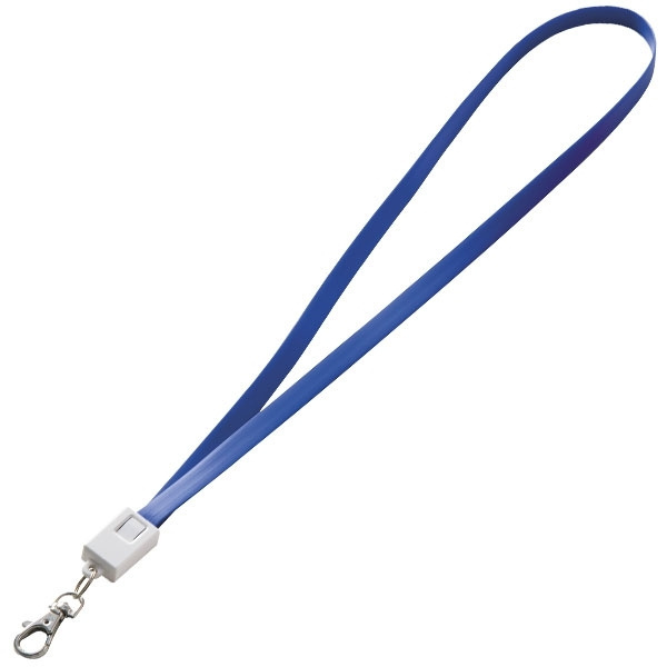 Logo trade advertising product photo of: Lanyard with usb cable LE PORT