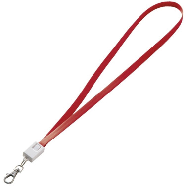 Logotrade promotional product image of: Lanyard with usb cable LE PORT