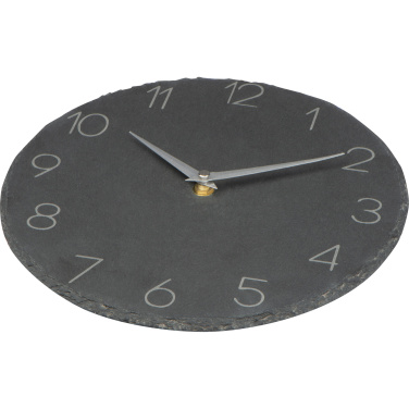 Logo trade promotional product photo of: Slate wall clock GRAZ