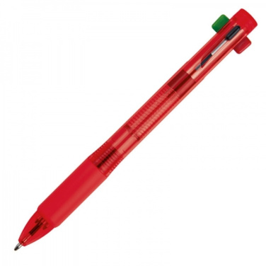 Logo trade promotional gifts picture of: Plastic ballpen 4in1 NEAPEL