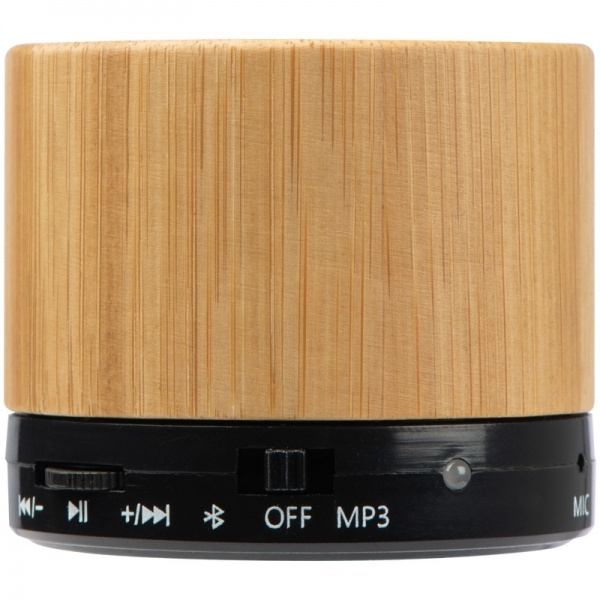 Logo trade promotional item photo of: Bamboo bluetooth speaker FLEEDWOOD