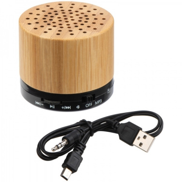 Logotrade promotional item picture of: Bamboo bluetooth speaker FLEEDWOOD