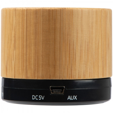 Logo trade corporate gifts picture of: Bamboo bluetooth speaker FLEEDWOOD