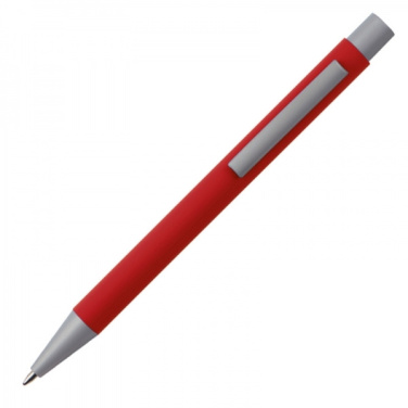 Logo trade advertising products image of: Metal ballpen soft touch ABU DHABI