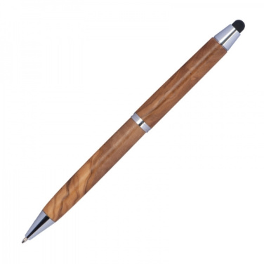 Logotrade promotional merchandise photo of: Wooden ballpen with touch function ERFURT