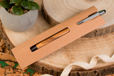 Logotrade advertising product image of: Wooden ballpen with touch function ERFURT