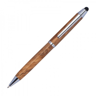 Logotrade business gift image of: Wooden ballpen with touch function ERFURT