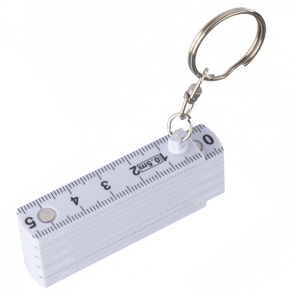 Logo trade promotional gifts picture of: Keyring with 0,5m ruler