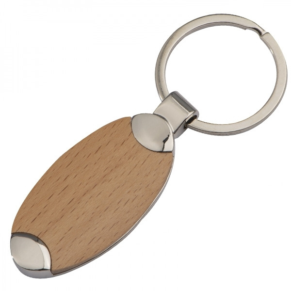 Logotrade promotional item image of: Wooden keyring BALTRUM