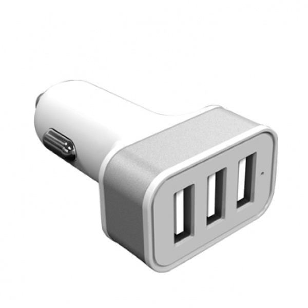 Logo trade corporate gift photo of: Car Charger with 3 USB ports