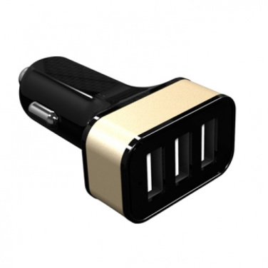 Logo trade promotional product photo of: Car Charger with 3 USB ports