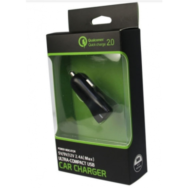 Logotrade promotional item image of: Car charger (Qualcomm Quick Charge 3.0)