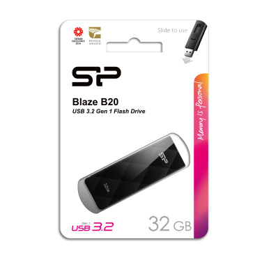 Logo trade promotional merchandise photo of: Pendrive Silicon Power B20 USB 3.0