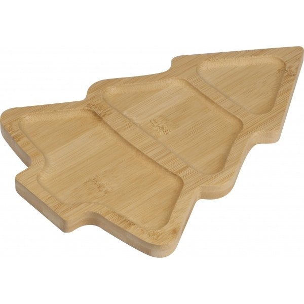 Logotrade promotional product picture of: Bamboo snack tray LOUISVILLE