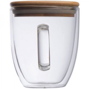 Logo trade promotional items picture of: Double-walled glass cup GERTHE 350 ml