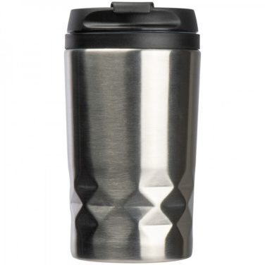 Logotrade promotional product image of: Stainless steel mug with lid ROMA 250 ml