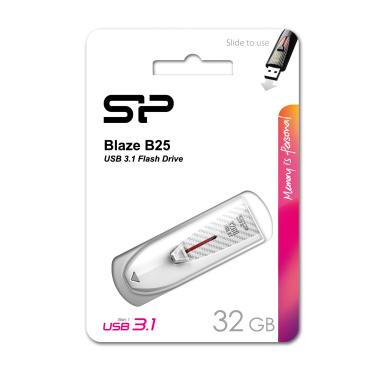 Logo trade corporate gift photo of: Pendrive Silicon Power Blaze B25 3.1