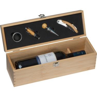 Logotrade promotional merchandise photo of: Wooden wine box SAINT-ETIENNE