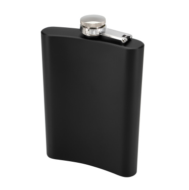 Logo trade corporate gifts picture of: Hip flask OLYMPOS Schwarzwolf