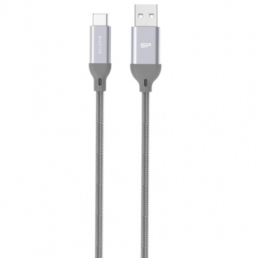 Logotrade promotional merchandise picture of: Nylon data transfer cable LK30 Type - C Quick Charge 3.0