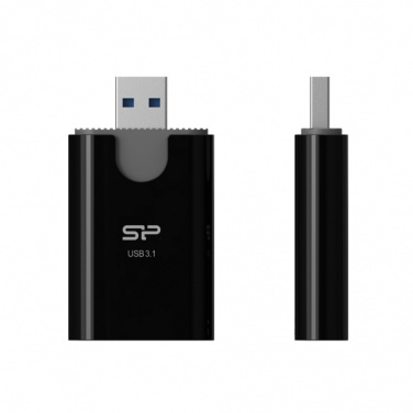 Logotrade corporate gift image of: MicroSD and SD card reader Silicon Power Combo 3.1