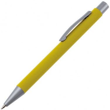 Logo trade promotional merchandise image of: Metal ballpen soft touch ABU DHABI