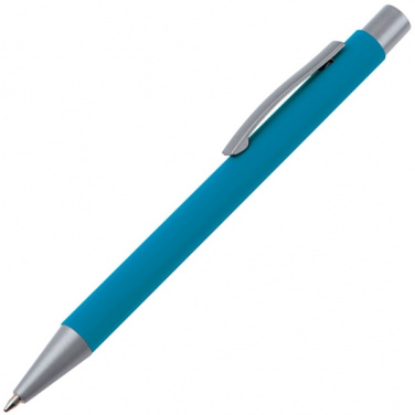 Logo trade promotional gifts image of: Metal ballpen soft touch ABU DHABI