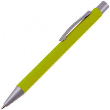 Logotrade promotional product picture of: Metal ballpen soft touch ABU DHABI