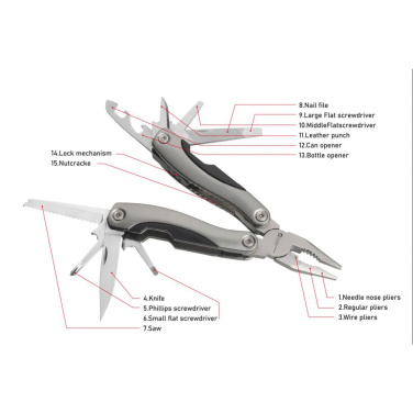 Logotrade corporate gift image of: Multitool ARMADOR NEW Black Schwarzwolf