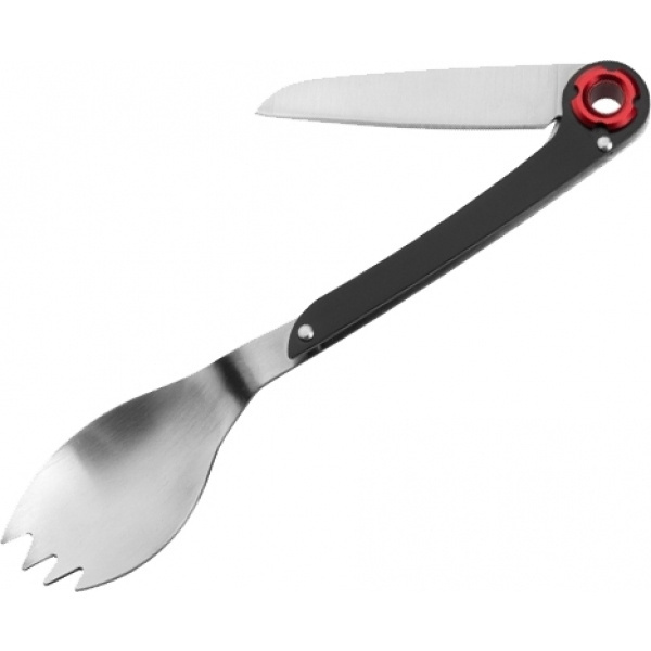 Logotrade promotional giveaway picture of: Multifunctional spoon LATEMAR Schwarzwolf