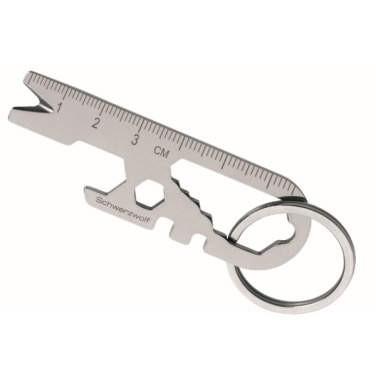 Logo trade promotional merchandise picture of: Multifunctional keychain ATACAMA Schwarzwolf